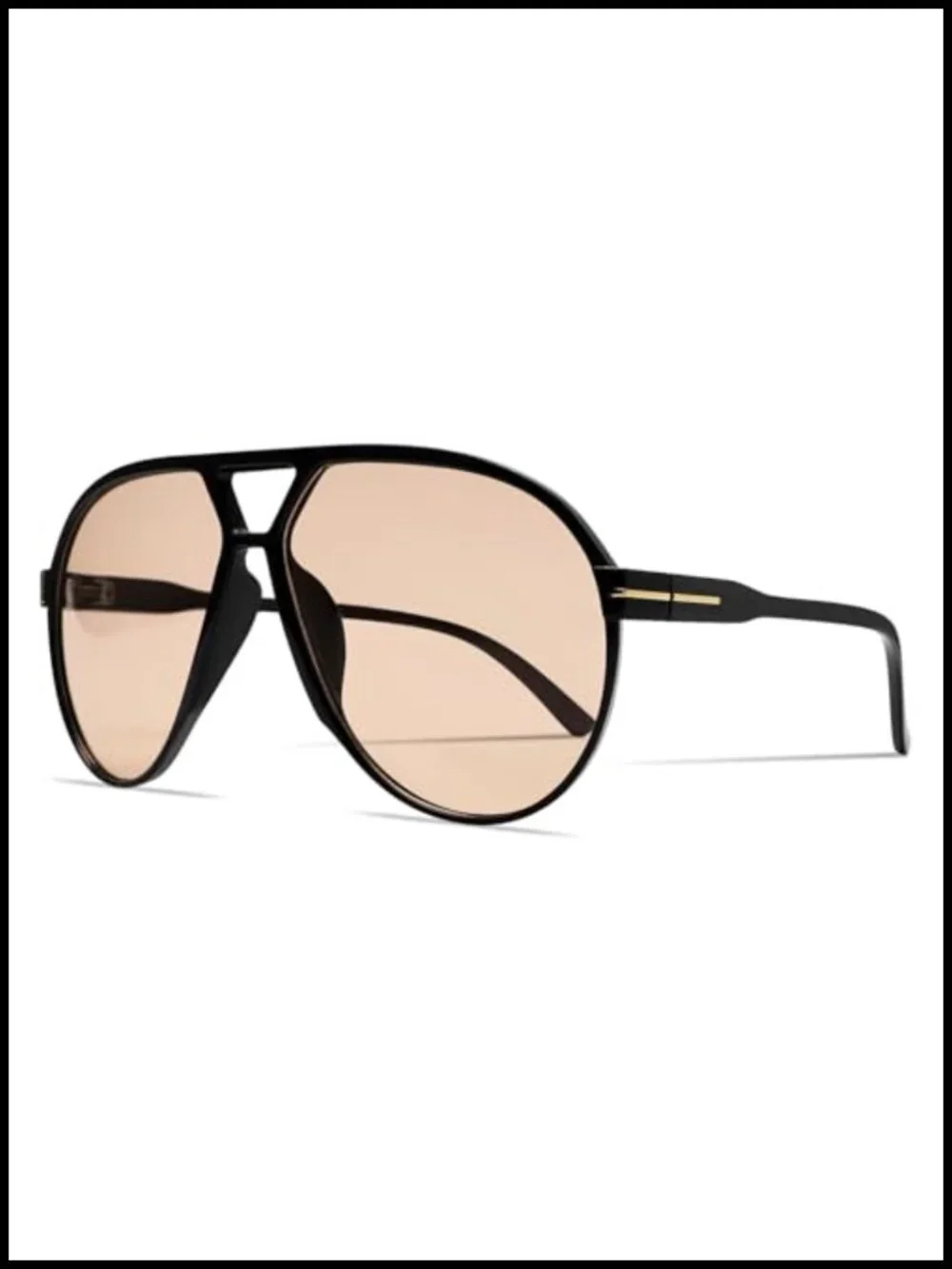 Retro Aviator Sunglasses for Women Oversized UV Protection Lightweight Square